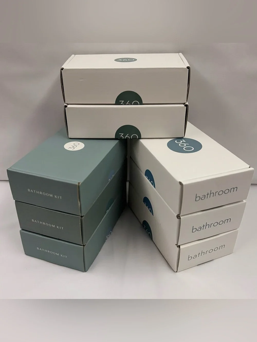 360 Luxury Guest Room Toiletries Bathroom Amenities Kit Bulk Travel Size Lot